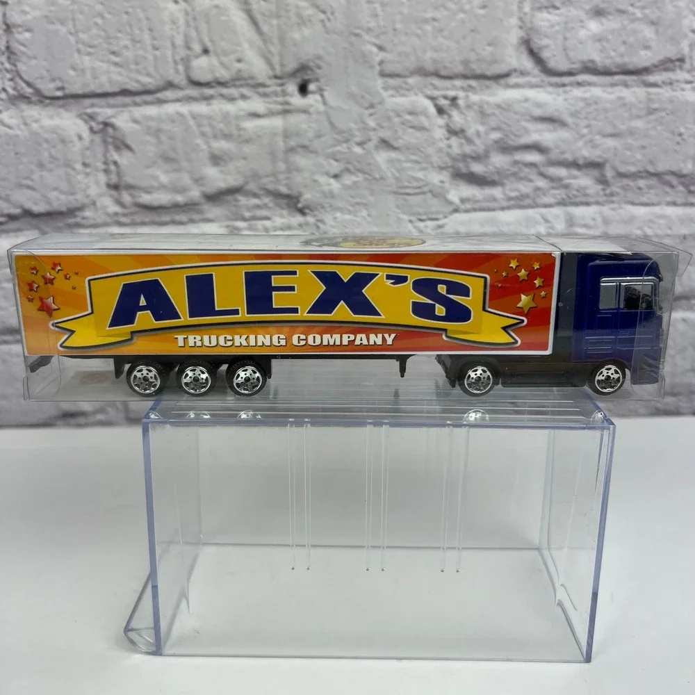 Bass Pro Shops Alex's Trucking Company Semi Truck Toy Blue Diecast Global Swibco